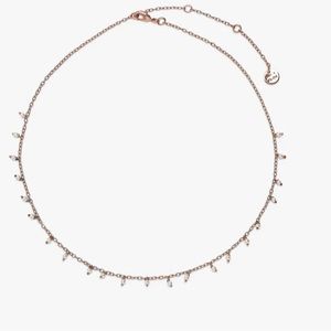 puravida hanging pearl beaded chocked necklace gold